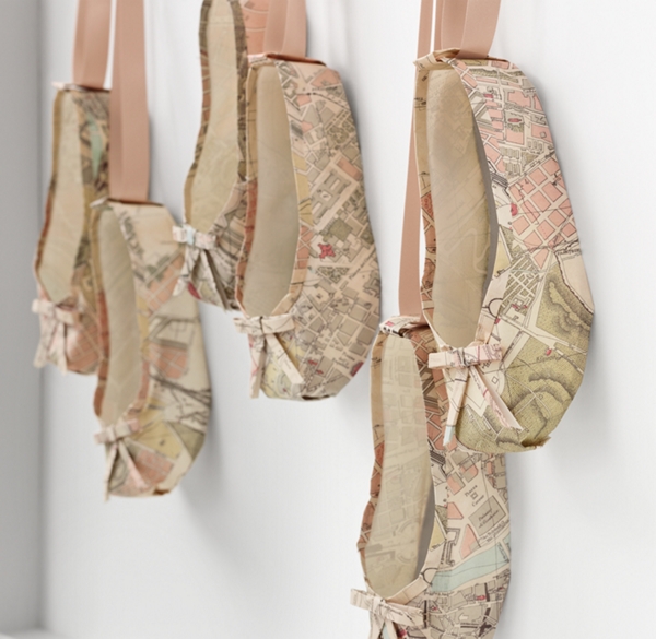 foldable ballet shoes in bag