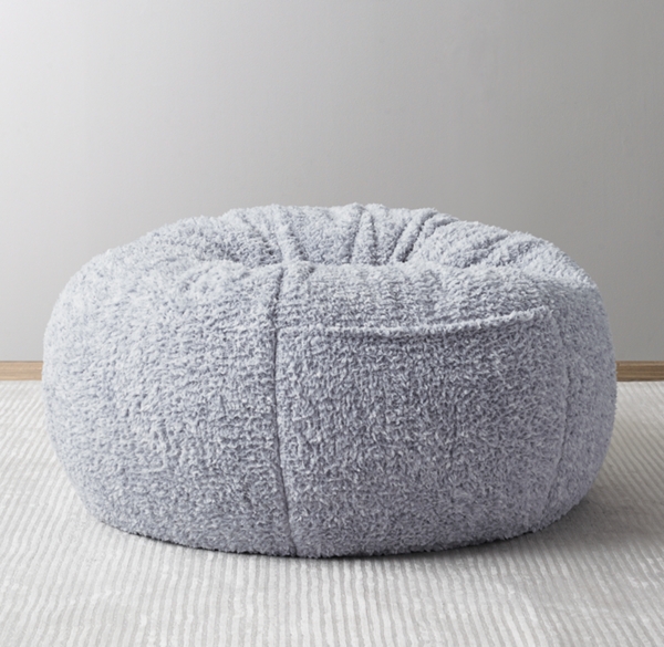 Heathered Sherpa Bean Bag Ocean