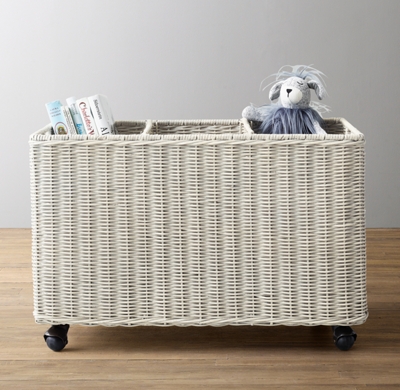 toy basket with wheels