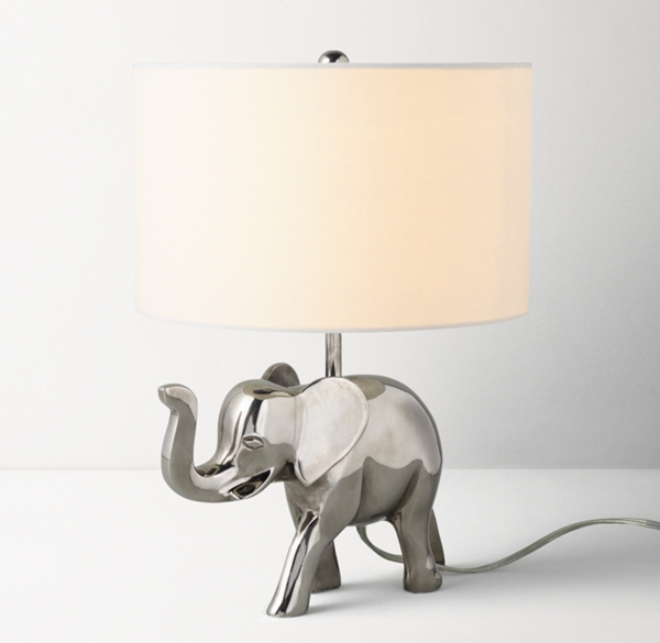 elephant table lamp and shade