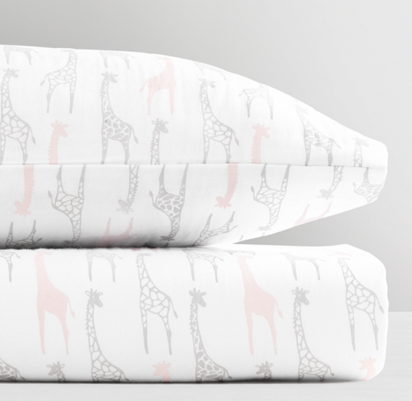 giraffe print crib sheets