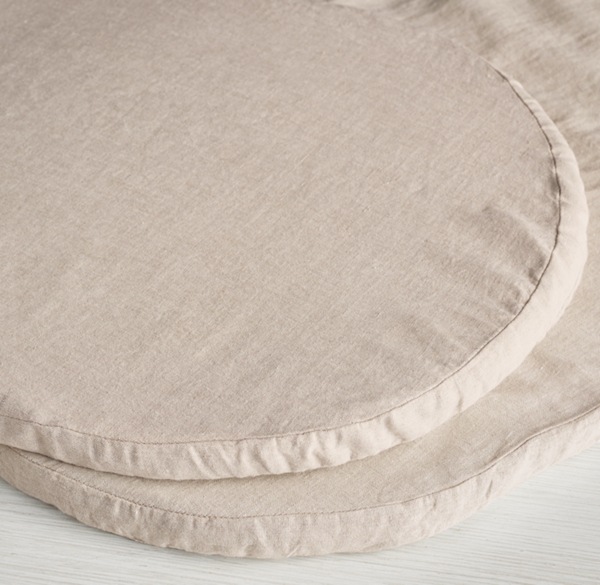 Washed Organic Linen Oval Sheets (Set of 2)