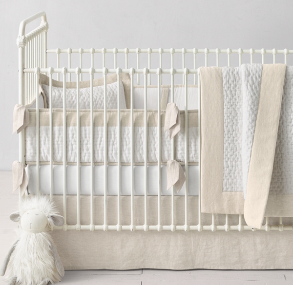 plain crib bedding