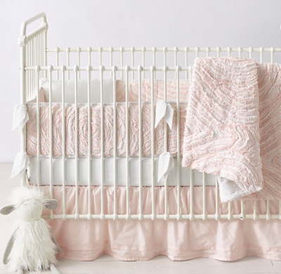 pink nursery bedding