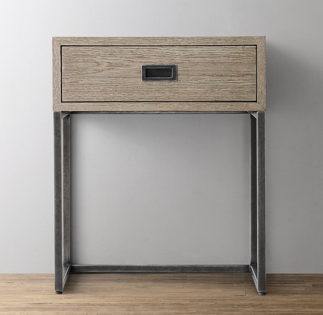 Avalon Nightstand With Metal Base