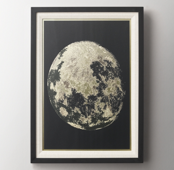 Lunar Phases Foil Art - Full Moon