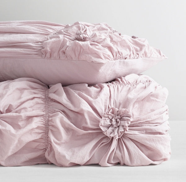 Gathered Knot Duvet Cover
