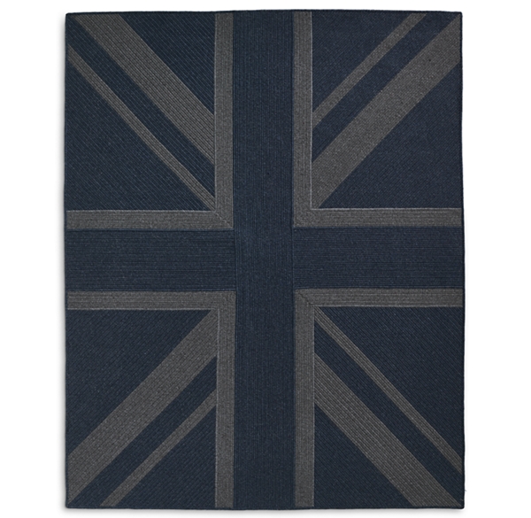 Union Jack Braided Wool Rug