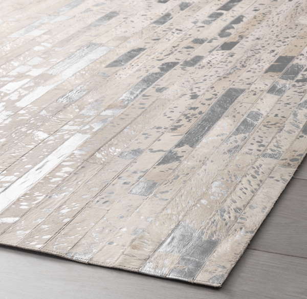 Darcy Metallic Hide Subway Rug