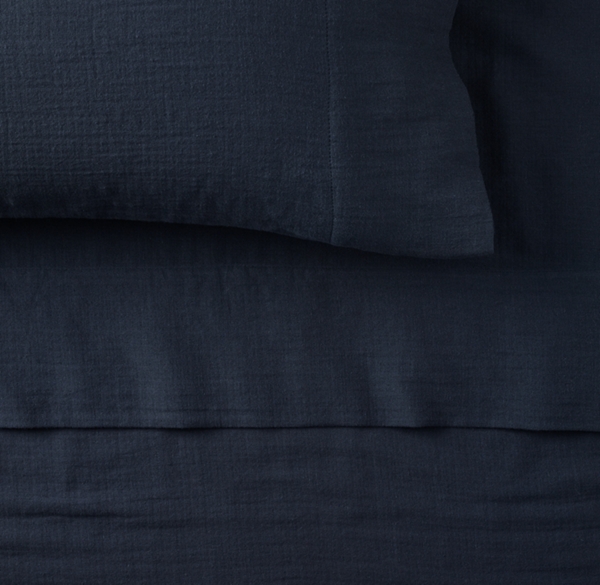 Washed Cotton Gauze Sheet Set