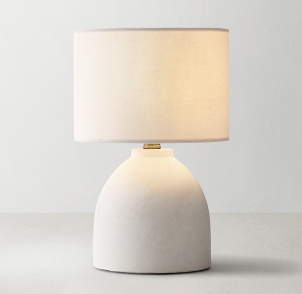 Hale Accent Lamp With Shade - White