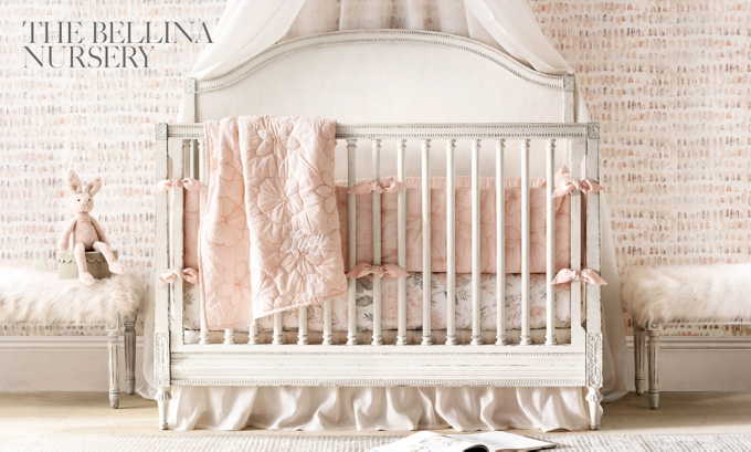 fancy baby girl crib bedding