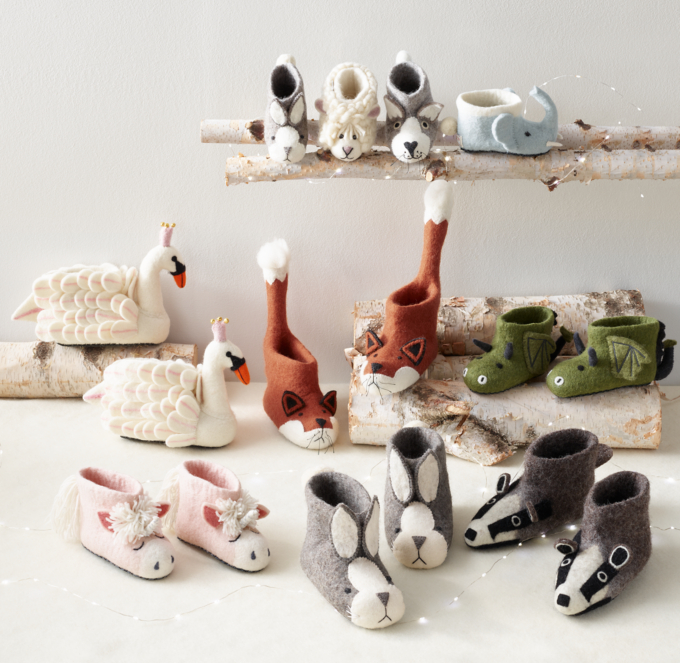 Animal slippers for online kids