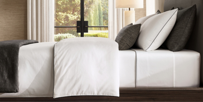 Italian Piped Sateen Bedding Collection