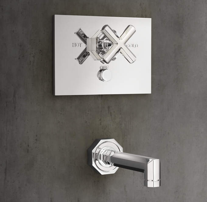 Lambeth Faceted Cross-Handle Balanced-Pressure Tub & Shower Valve ...