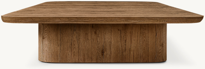 Oslo Pedestal Square Coffee Table | RH Baby & Child