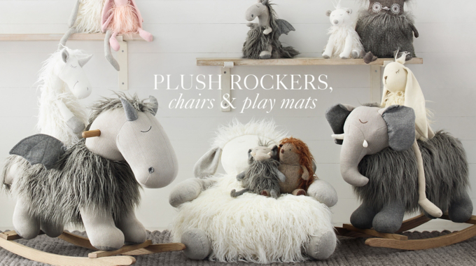 nursery plush rocker