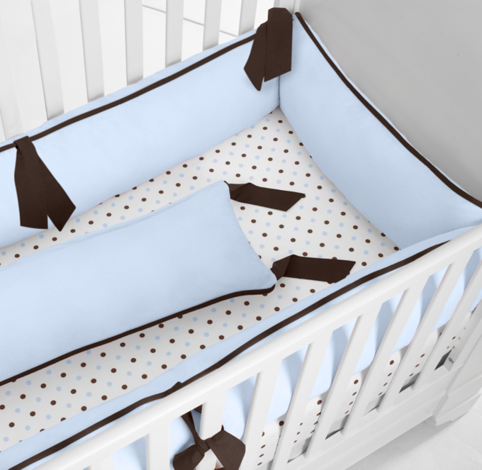 Navy blue hotsell mesh crib bumper