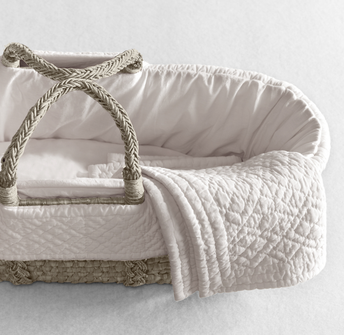 Moses basket best sale restoration hardware