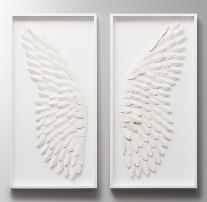 angel wings folded