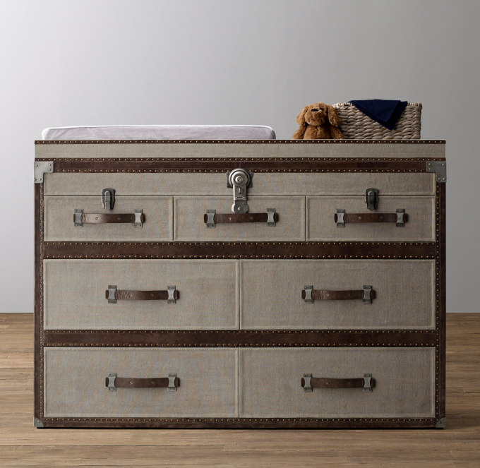 Restoration Hardware Steamer Trunk Dresser, 53% Off