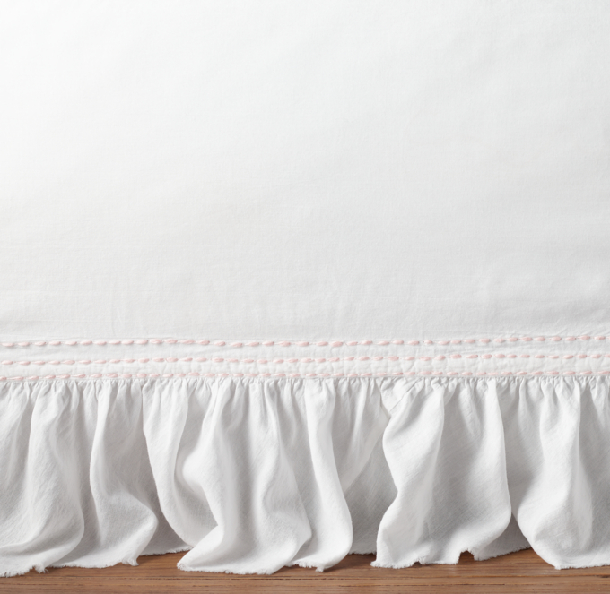 Restoration hardware best sale crib skirt