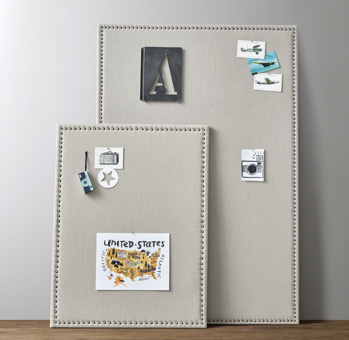 Classic Tack Linen Memory Board Dove/Pewter
