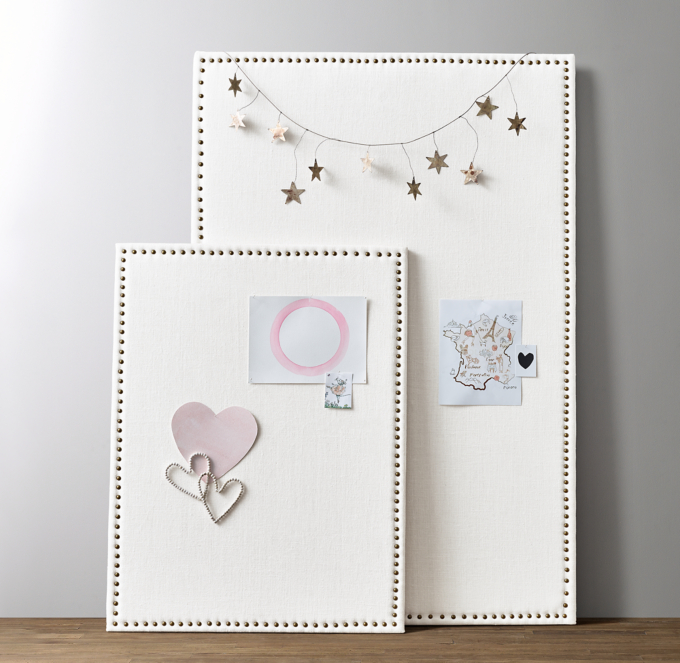 Classic Tack Linen Memory Board Natural/Brass