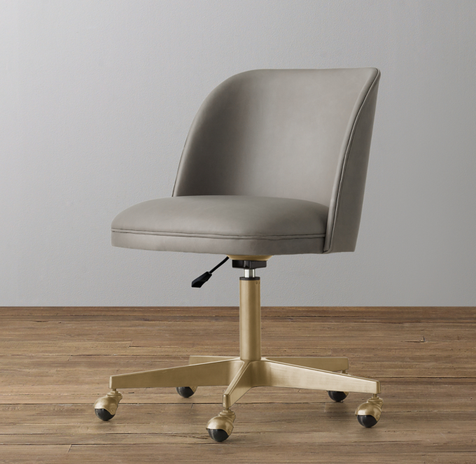 Office chair best sale with brass legs