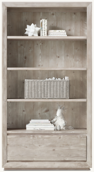 Callum Wall System 3-Drawer, Storage Bookshelf