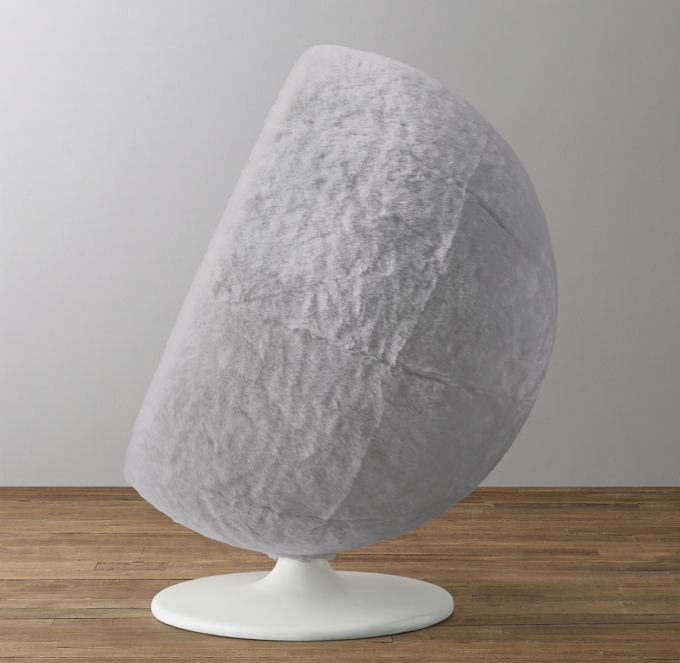 Orbit kashmir faux online fur chair