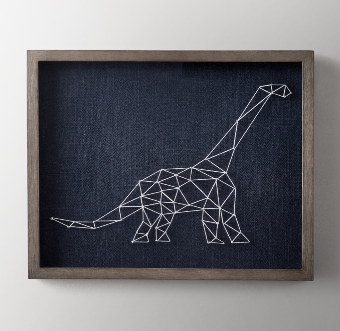 Dinosaur String Art Brontosaurus