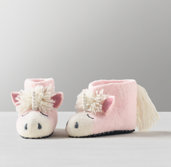 Kids wool hot sale slippers