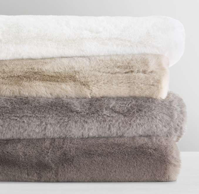 Lapin UltraFine Faux Fur Throw