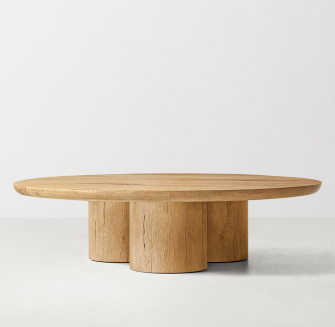 Oslo Cylinder Round Coffee Table | RH Baby & Child